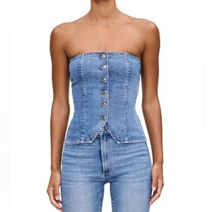DL1961 Denim Bustier Top in Glendale